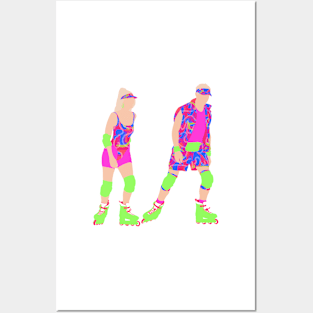 This Barbie rollerblades Posters and Art